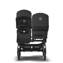 Bugaboo Donkey 5 Duo Essential Bundel - Graphite - Midnight Black -Babyreisuitrusting bugaboo donkey 5 duo graphite black midnight black back