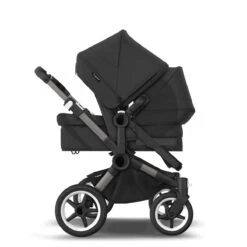 Bugaboo Donkey 5 Duo Essential Bundel - Graphite - Midnight Black -Babyreisuitrusting bugaboo donkey 5 duo graphite black midnight black side seat