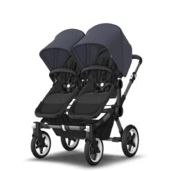 Bugaboo Donkey 5 Duo Graphite - Midnight Black - Stormy Blue -Babyreisuitrusting bugaboo donkey 5 duo graphite midnight black stormy blue 8