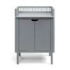 Sebra Commode Met Deuren Classic Grey -Babyreisuitrusting commode deur grijs